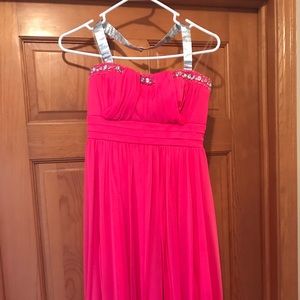 Hot pink homecoming dress